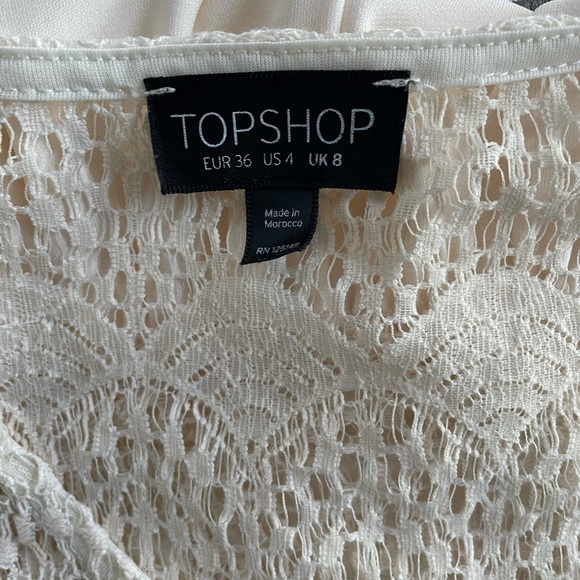 TOPSHOP. CHAMPAGNE COLOURED DRESS. SIZE 4 - Picture 3 of 3